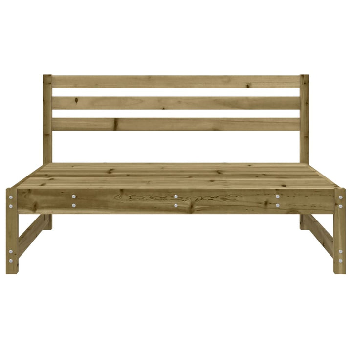midtermoduler til havesofa 2 stk. 120x80 cm imprægneret fyr
