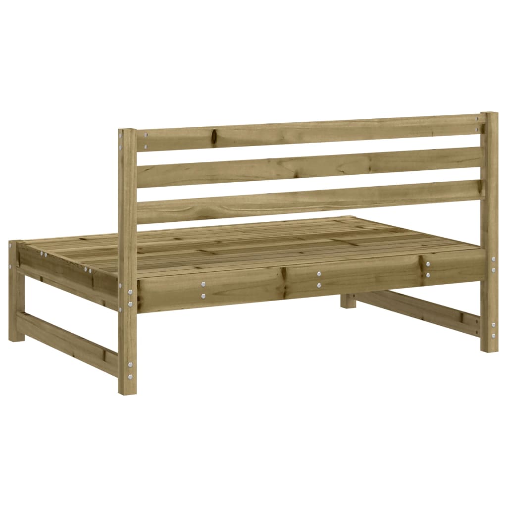 midtermoduler til havesofa 2 stk. 120x80 cm imprægneret fyr