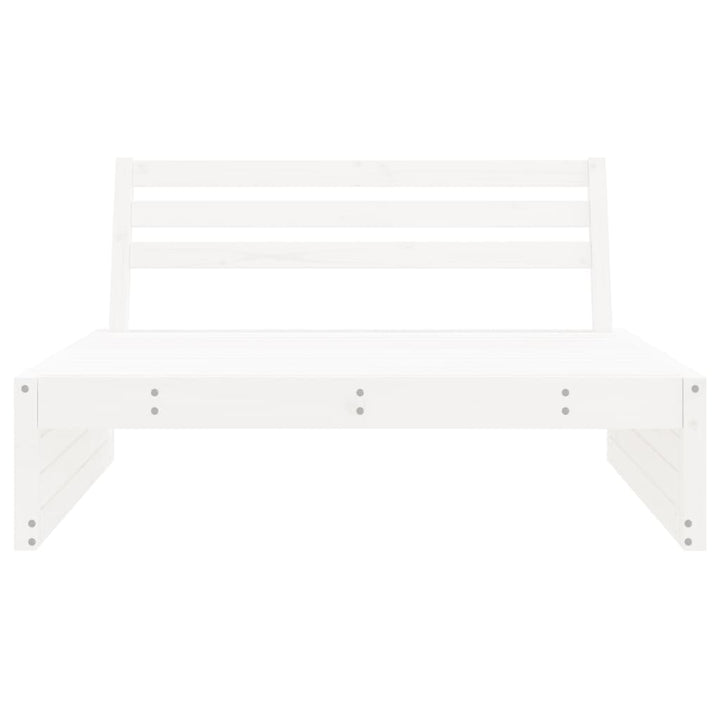 midtermodul til havesofa 120x80 cm massivt fyrretræ hvid