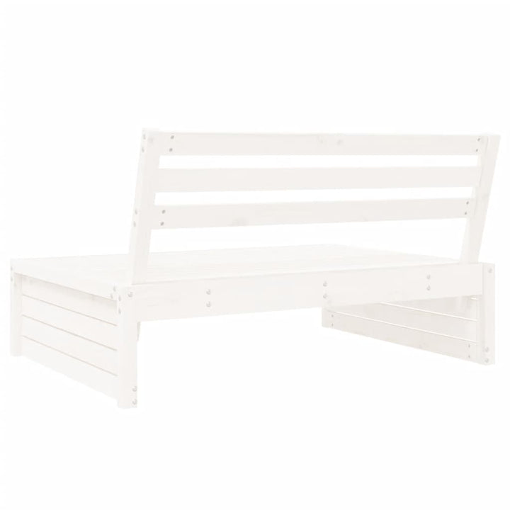 midtermodul til havesofa 120x80 cm massivt fyrretræ hvid
