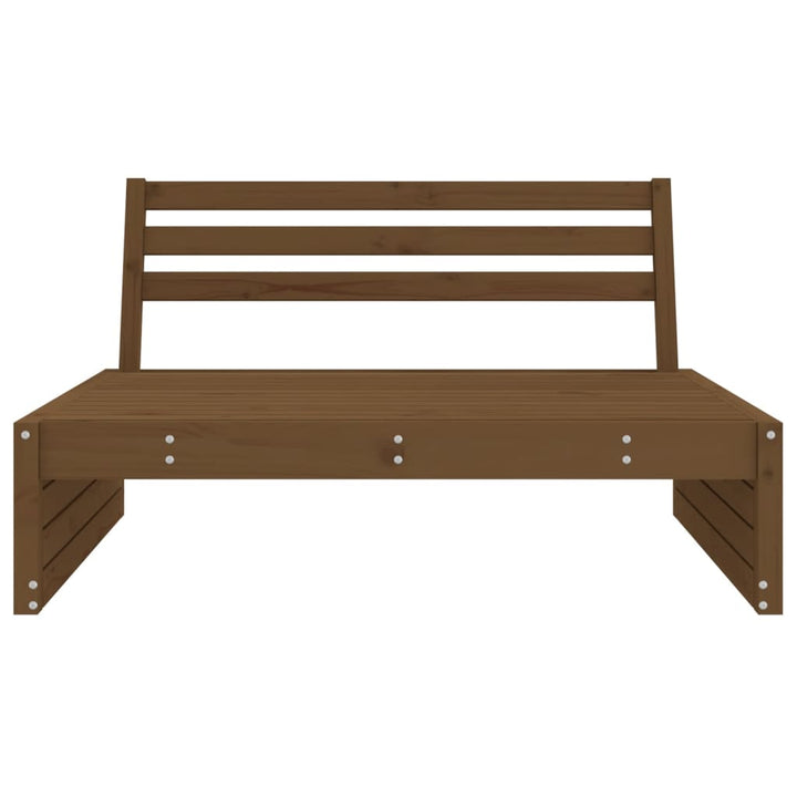 midtermodul til havesofa 120x80 cm massivt fyrretræ gyldenbrun