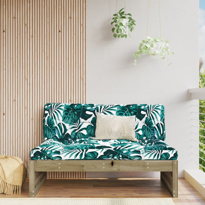 midtermodul til havesofa 120x80 cm imprægneret fyrretræ