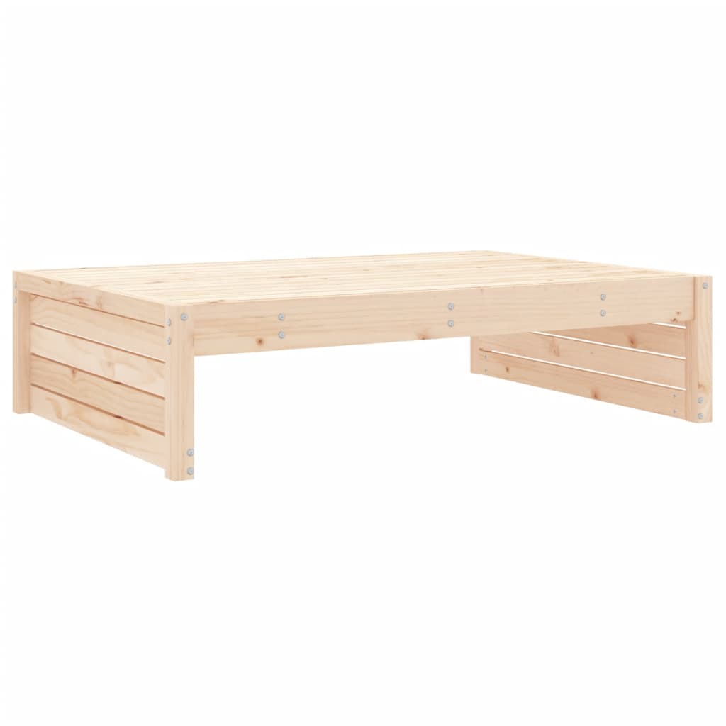 udendørs fodskammel 120x80 cm massivt fyrretræ