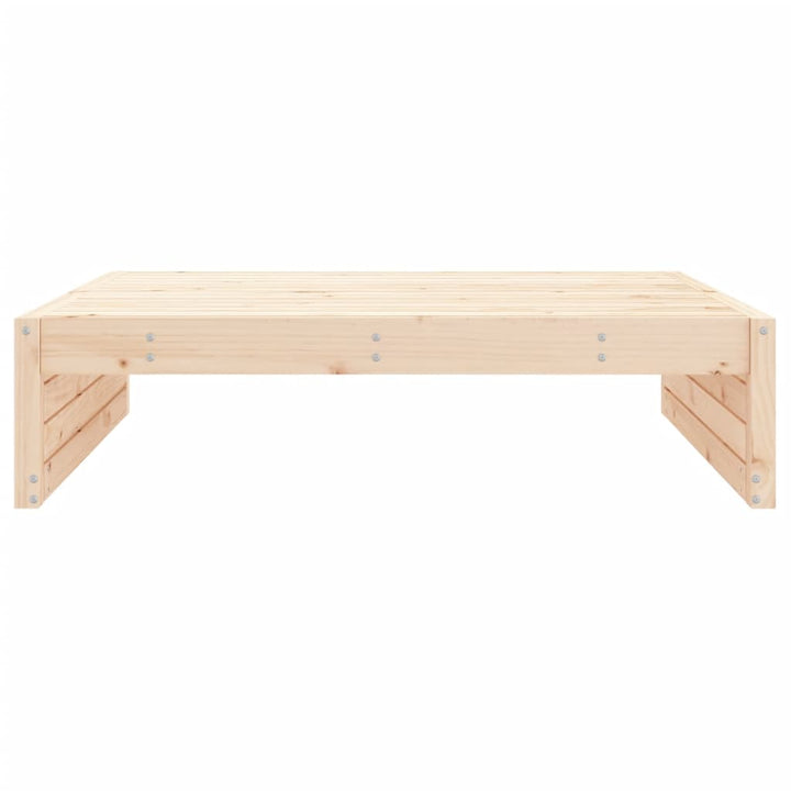 udendørs fodskammel 120x80 cm massivt fyrretræ