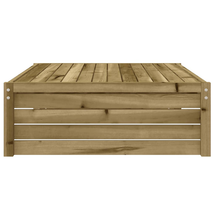 udendørs fodskammel 120x80 cm imprægneret fyrretræ