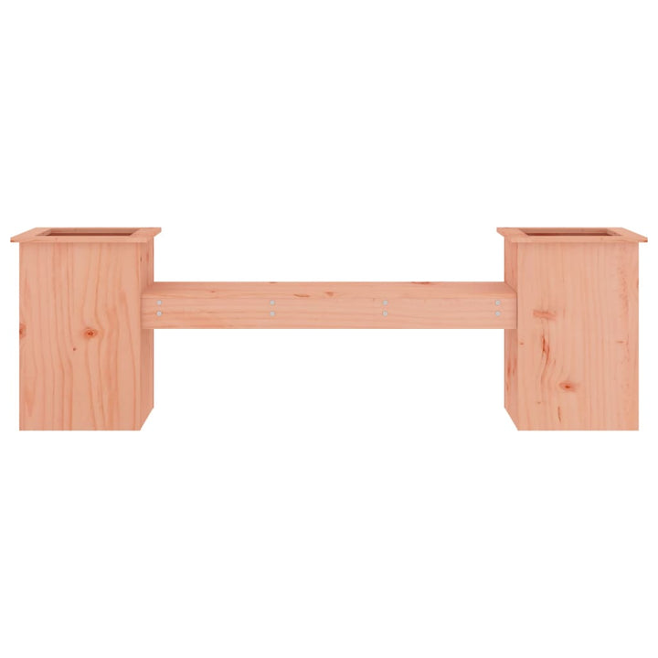 bænk med plantekasser 184,5x39,5x56,5 cm massivt douglasgran