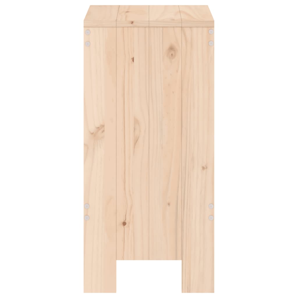 barstole 2 stk. 40x36x75 cm massivt fyrretræ