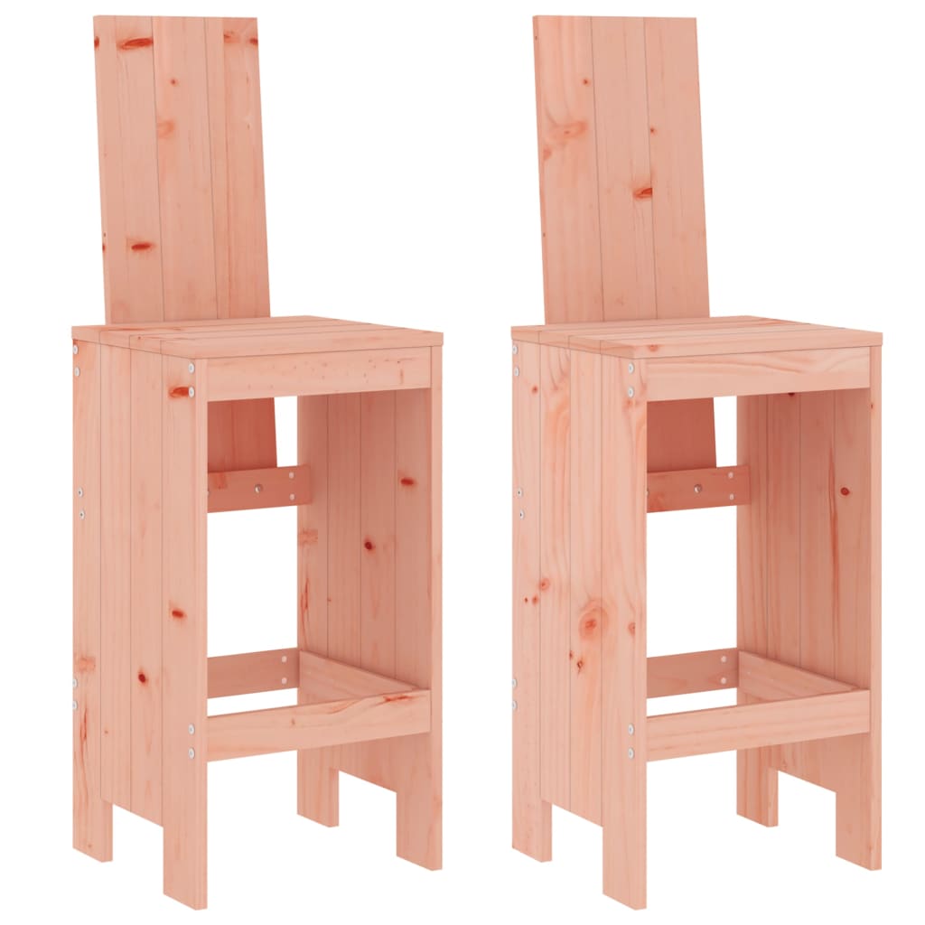 barstole 2 stk. 40x42x120 cm massivt douglasgran