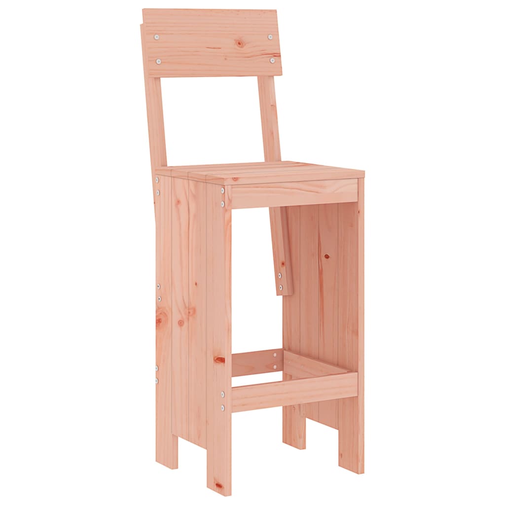 barstole 2 stk. 40x48,5x115,5 cm massivt douglasgran