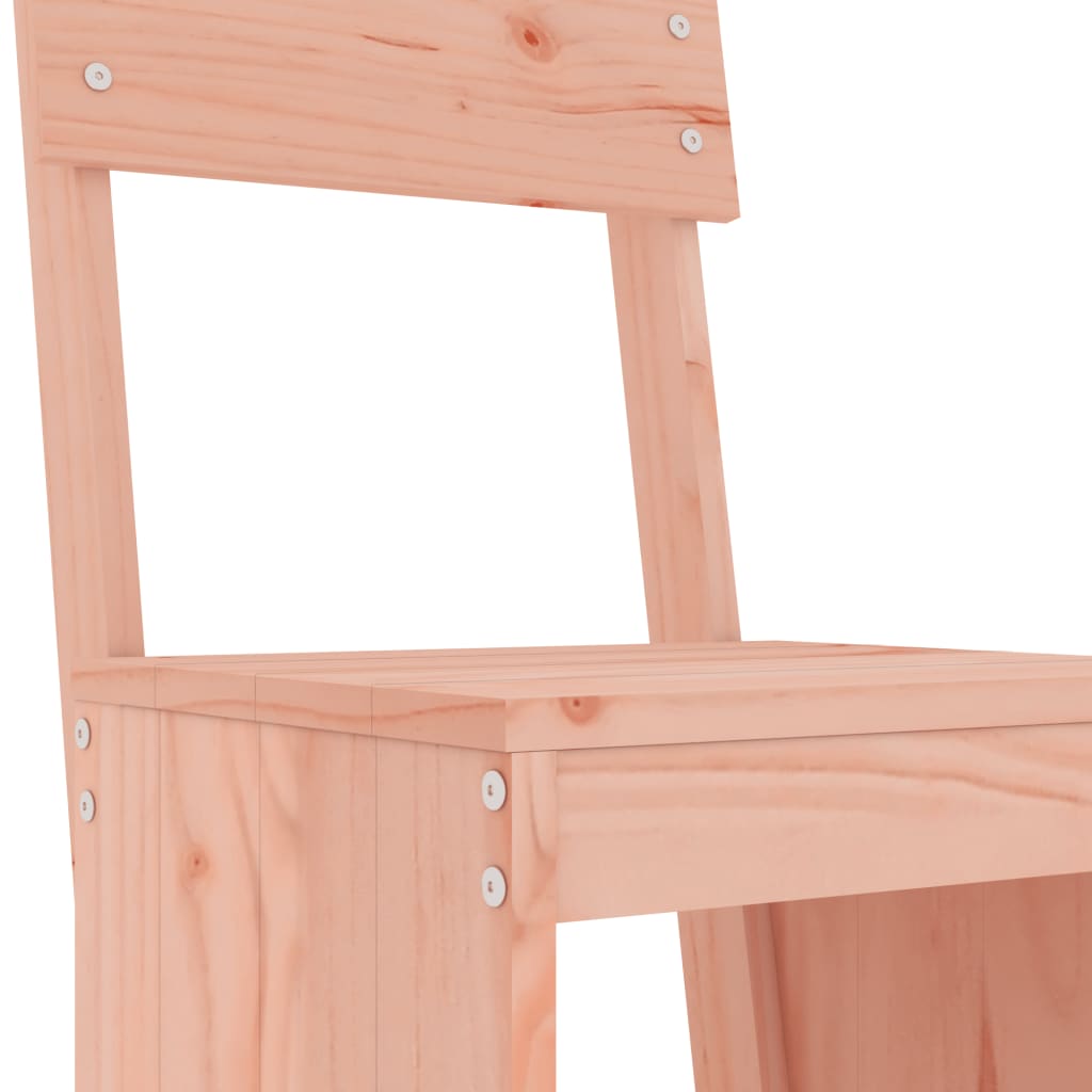 barstole 2 stk. 40x48,5x115,5 cm massivt douglasgran