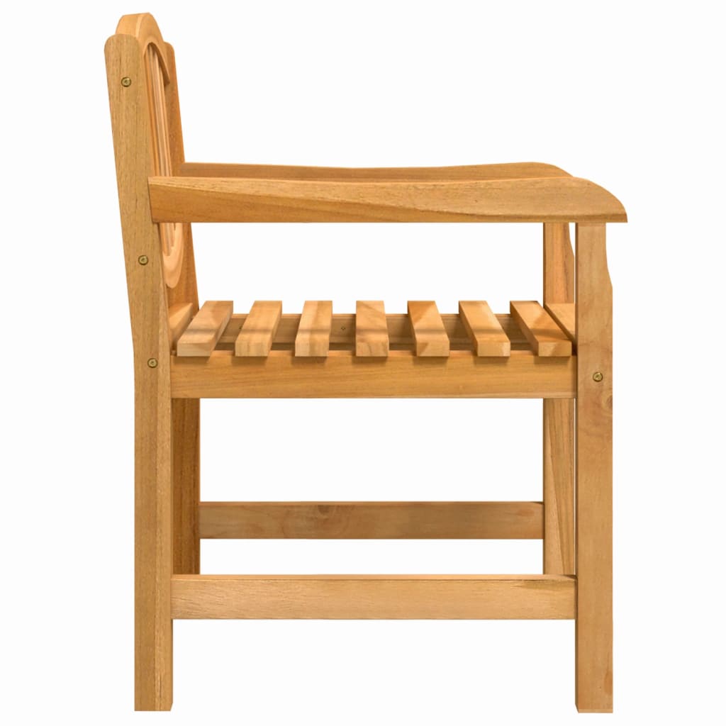 havestole 2 stk. 58x59x88 cm massivt teaktræ