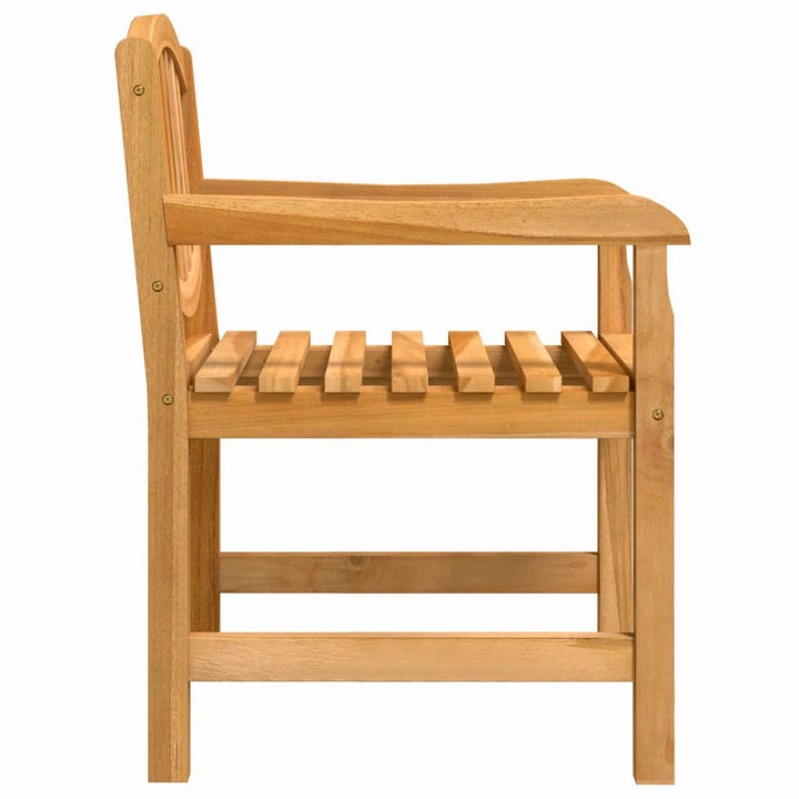 havestole 2 stk. 58x59x88 cm massivt teaktræ