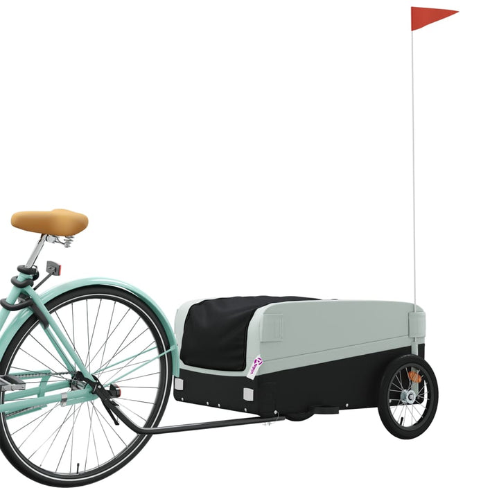 cykelanhænger 45 kg jern sort og grå