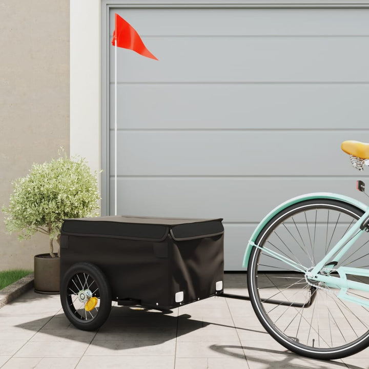 cykelanhænger 30 kg jern sort
