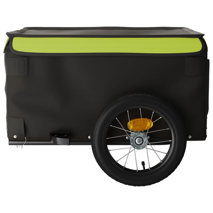 cykelanhænger 30 kg jern sort og grøn
