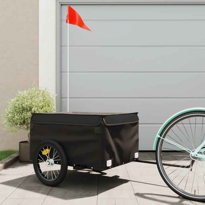cykelanhænger 45 kg jern sort