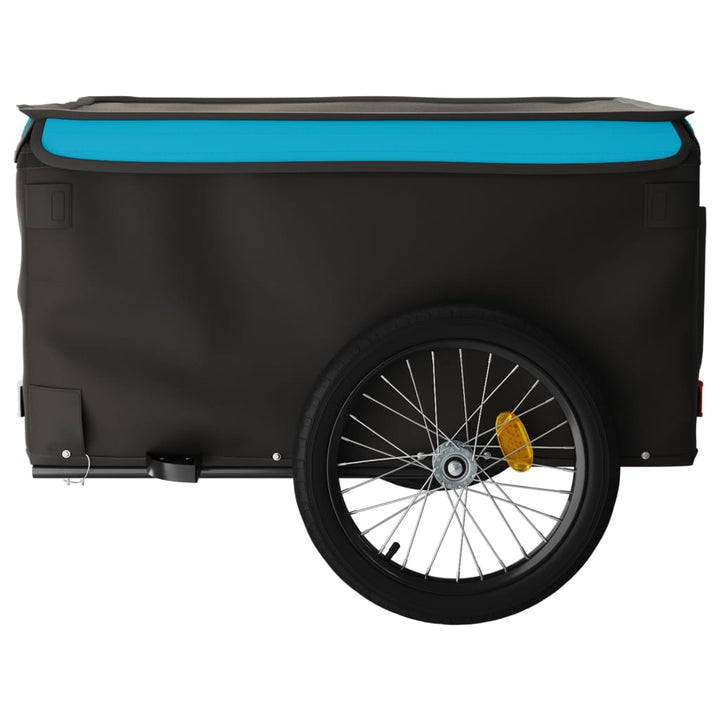 cykelanhænger 45 kg jern sort og blå
