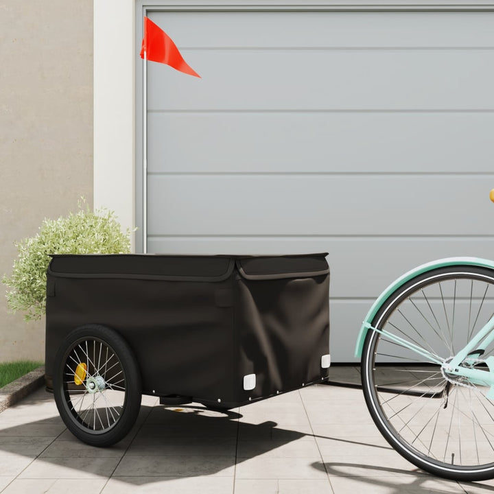cykelanhænger 45 kg jern sort