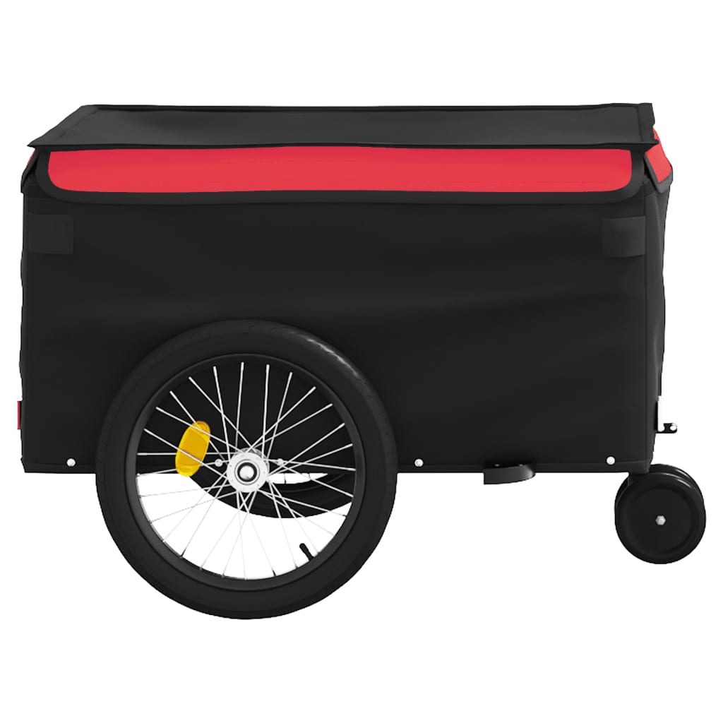 cykelanhænger 30 kg jern sort og rød