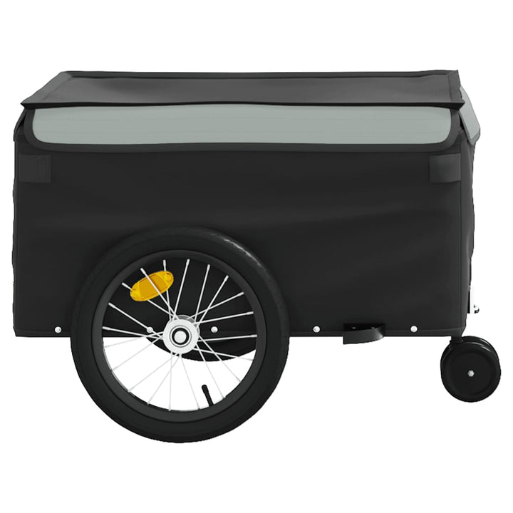 cykelanhænger 45 kg jern sort og grå