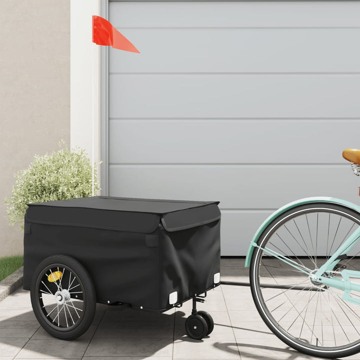cykelanhænger 45 kg jern sort
