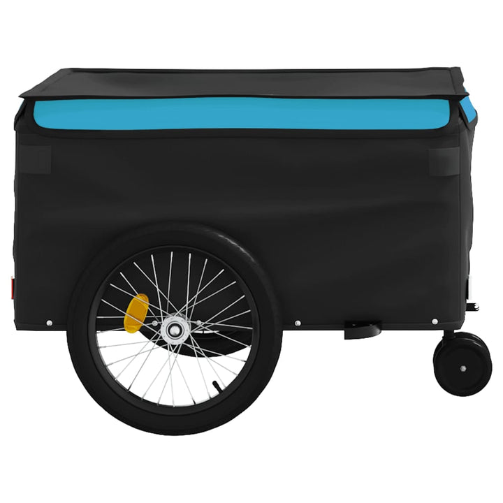 cykelanhænger 45 kg jern sort og blå