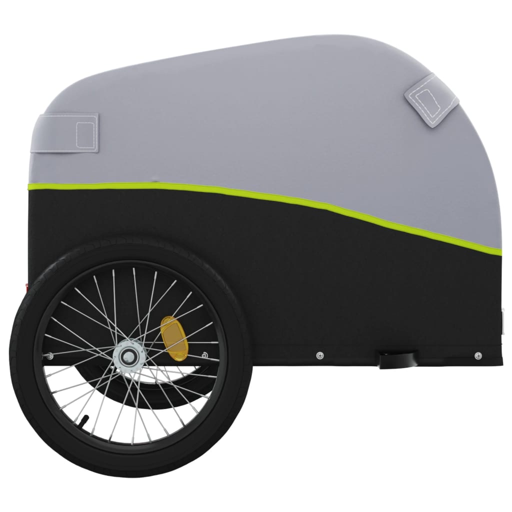 cykelanhænger 30 kg jern sort og grøn