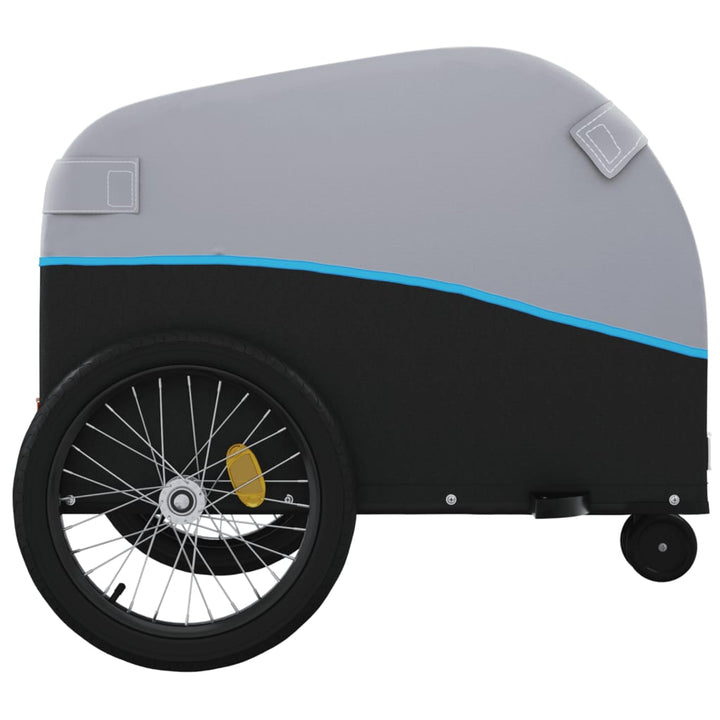 cykelanhænger 30 kg jern sort og blå