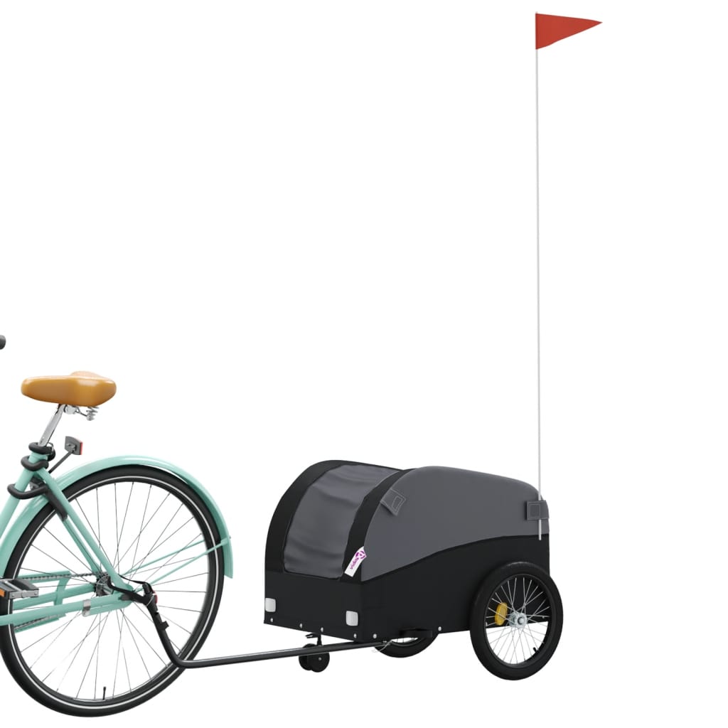 cykelanhænger 30 kg jern sort