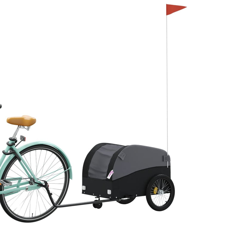 cykelanhænger 30 kg jern sort