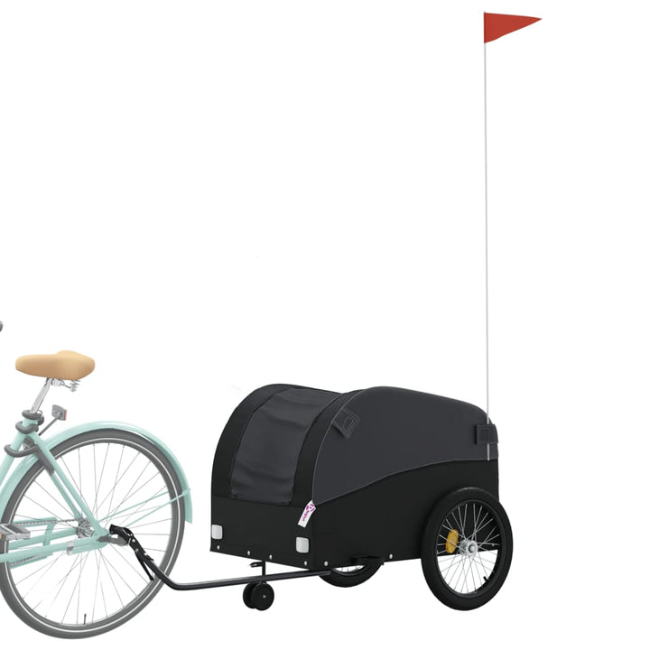 cykelanhænger 45 kg jern sort