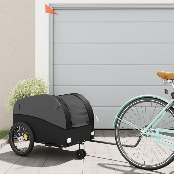 cykelanhænger 45 kg jern sort