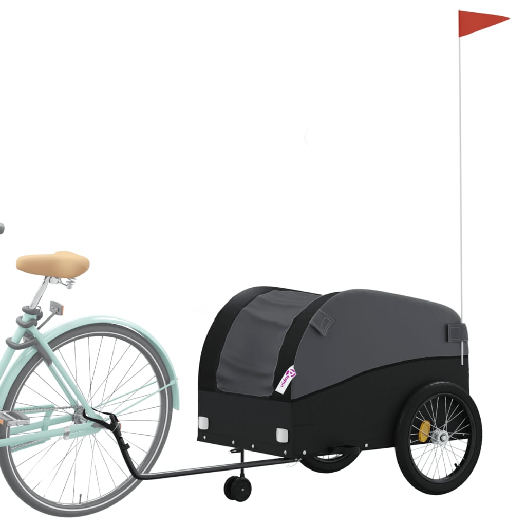 cykelanhænger 45 kg jern sort