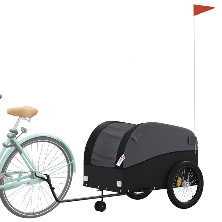 cykelanhænger 45 kg jern sort