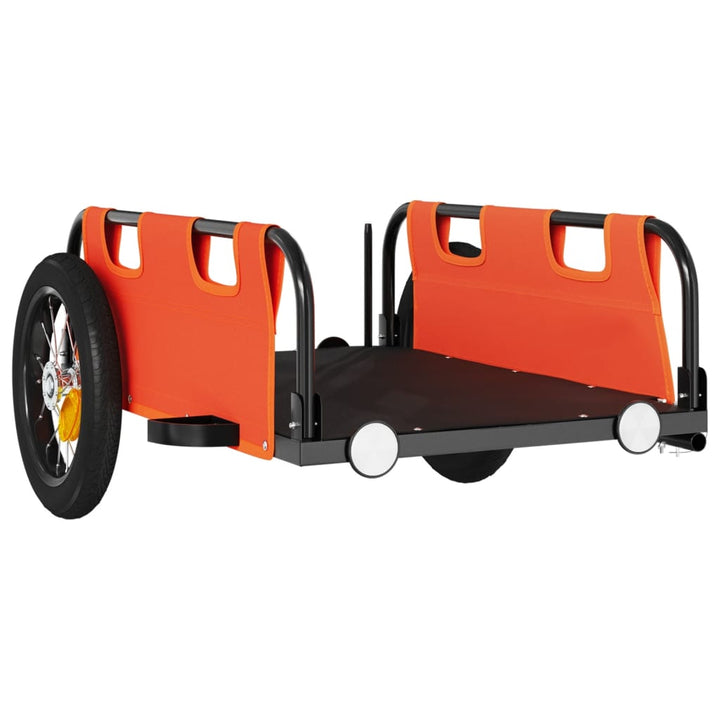 cykeltrailer oxfordstof og jern orange