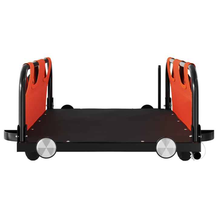 cykeltrailer oxfordstof og jern orange