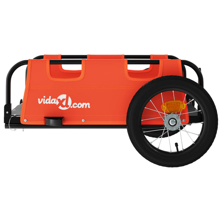 cykeltrailer oxfordstof og jern orange