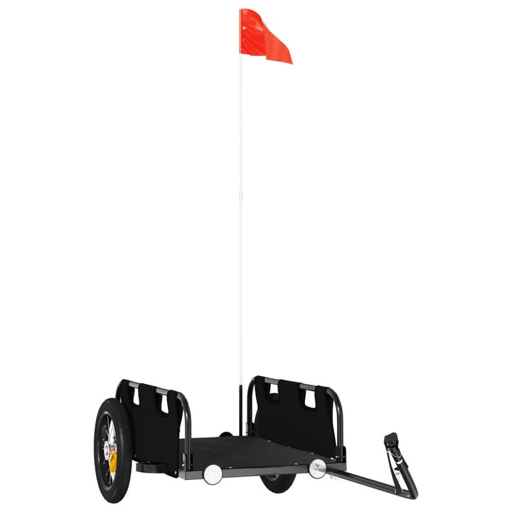 cykeltrailer oxfordstof og jern sort