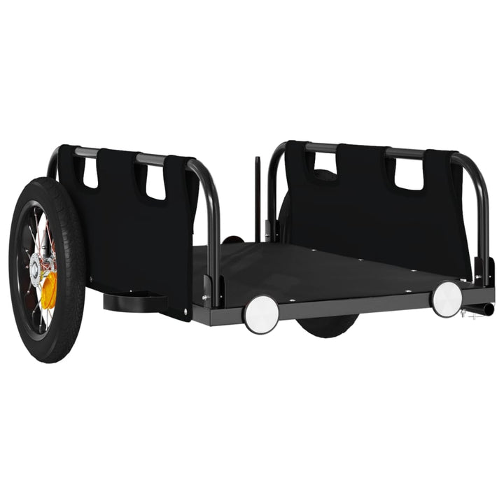 cykeltrailer oxfordstof og jern sort