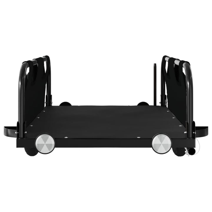 cykeltrailer oxfordstof og jern sort