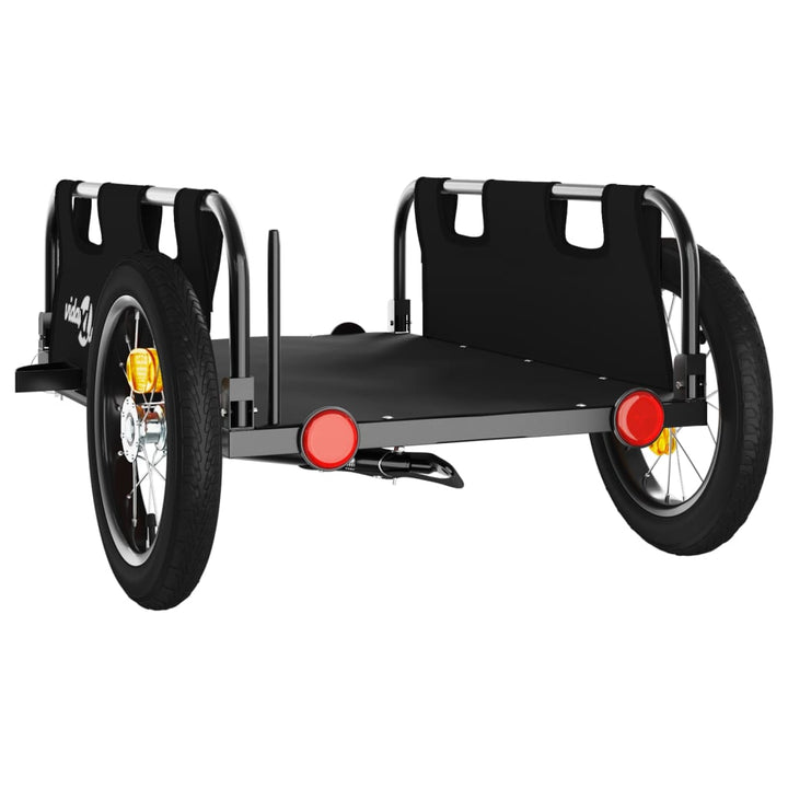 cykeltrailer oxfordstof og jern sort