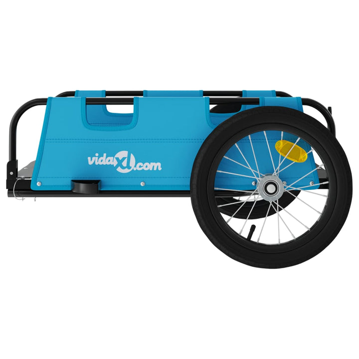 cykeltrailer oxfordstof og jern blå