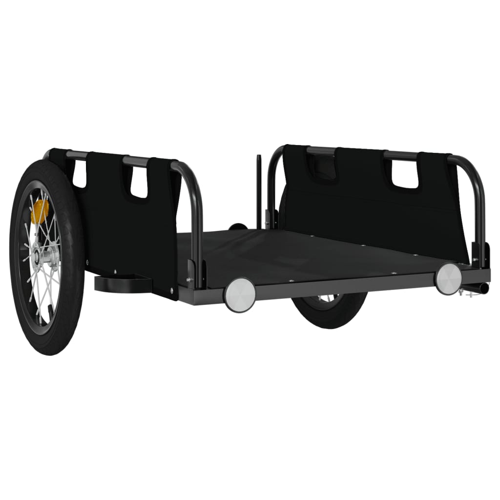 cykeltrailer oxfordstof og jern sort