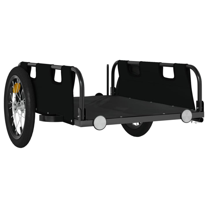 cykeltrailer oxfordstof og jern sort