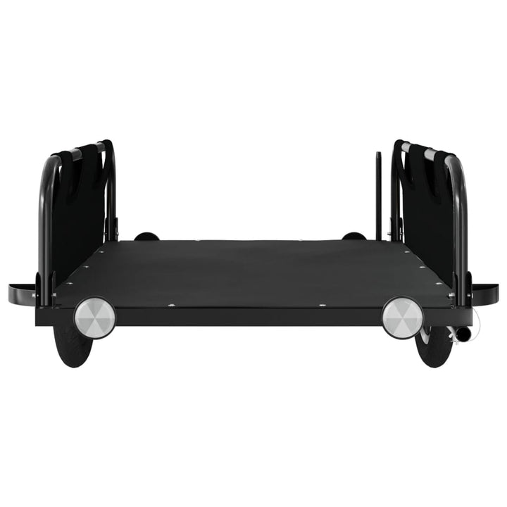 cykeltrailer oxfordstof og jern sort