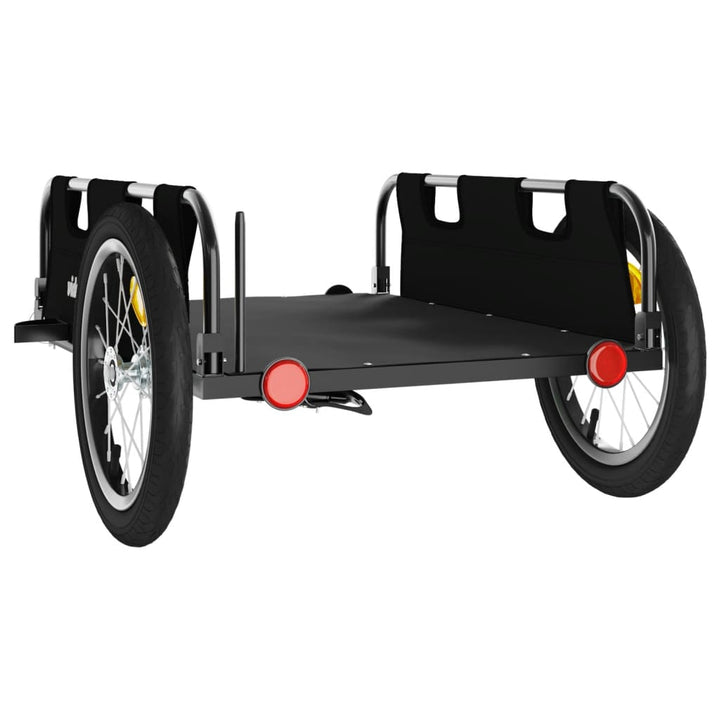 cykeltrailer oxfordstof og jern sort
