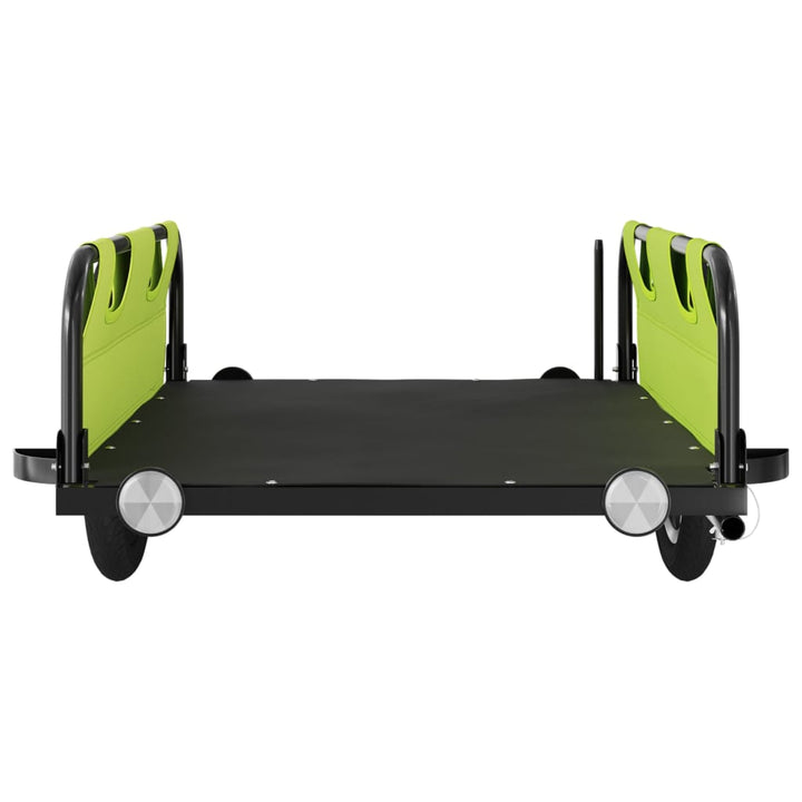 cykeltrailer oxfordstof og jern grøn
