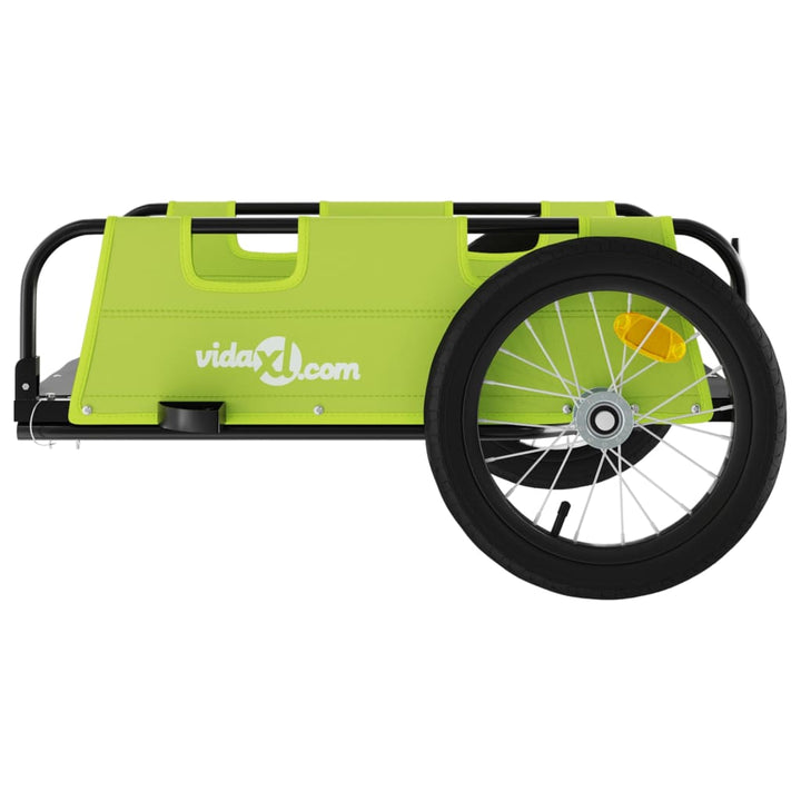 cykeltrailer oxfordstof og jern grøn