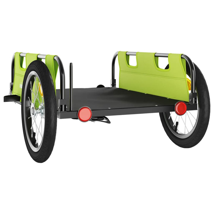 cykeltrailer oxfordstof og jern grøn