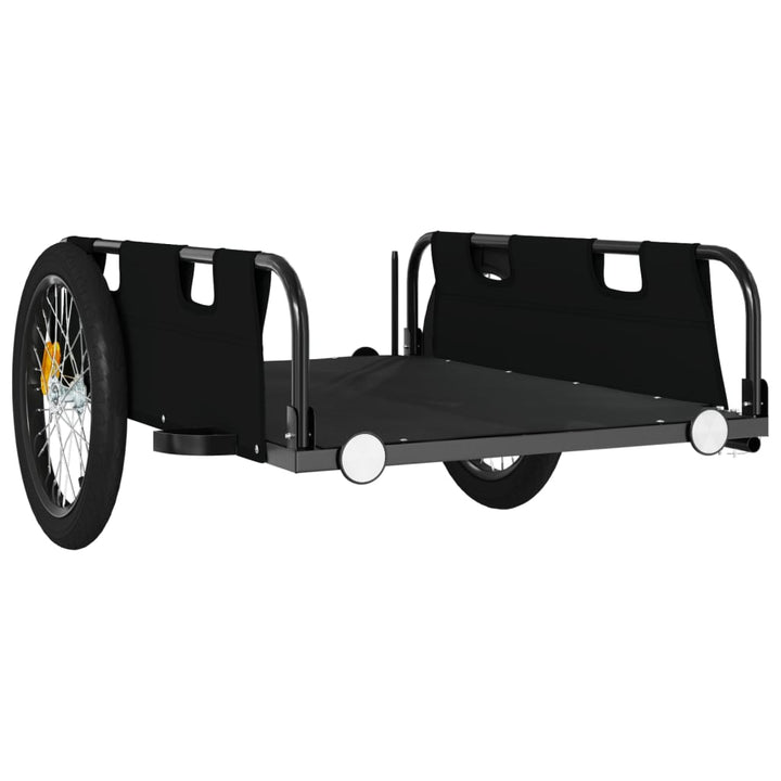 cykeltrailer oxfordstof og jern sort